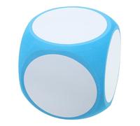 HANABASS Dés Mousse Effaçables à Sec Gros Dés Vierges pour Jeux DIY Accessoire Éducatif pour et Classes Bleu pour Jeux de Société et Apprentissage