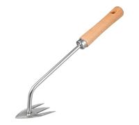 HANABASS Désherbeur Manuel Multifonction pour Jardin Léger Et Solide Manche Naturel Antidérapant Outil Professionnel Acier Inoxydable pour Pelouse Et Parc Extraction des Racines