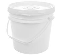 HANABASS Distributeur de Lingettes Portable pour Voiture Seau de 4l en Plastique Blanc, Couvercle Pratique et Joint Étanche pour Lingettes Humides en Déplacement