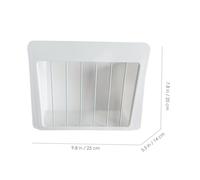 HANABASS Distributeur de Nourriture pour Râtelier Suspendu pour Petits Animaux Conteneur à Foin pour Cage Blanc