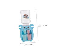 HANABASS Distributeur Deau pour Garçon Fille Double Sortie Mécanisme Réaliste Jeu de Rôle Cuisine Simulation Fontaine Amusante Stimulation Imagination et Habiletés Interactif Bleu
