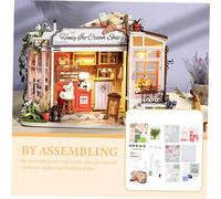 HANABASS DIY Mini House Kit for Miniature Model Building Set Educational and Fun Mini House Adornment Easy Assembly for Learning and Creativity