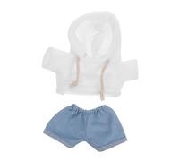 HANABASS Doll Clothes Set Soft Plush Bear Hoodie and Pants Outfit Comfortable Skin Friendly Fabric for Stuffed Animals Playtime