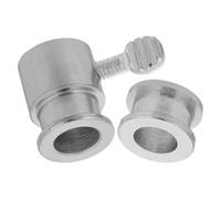 HANABASS Douilles et Butées en Fer Chromé pour Broche de Rôtisserie Accessoires de Fixation Résistants pour Barbecue à Gaz Jeu 2 Pièces pour Cuisson Uniforme et Remplacement Grille en