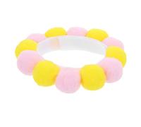 HANABASS Écharpe De Collier d'animal Familier Cône Doux Étiqueter Mignon Bonjour Chien Nom Portable Cou Fantaisie Velours Boucle Chat Cône Collier Doux Rose Bleu Petit Peluche