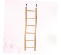 HANABASS Échelle pour Perroquets Naturelle Suspendue avec Crochets Métalliques Adaptée pour Perruches Cockatiels et Petits Rongeurs Stimule Intelligence et Favorise Jeu Cage