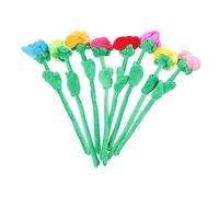 HANABASS en Peluche 8 Pièces pour Garçon et Filles Rose en Peluche Souple Décoration de Chambre Jouet Interactif Fleurs Artificielles pour Anniversaire