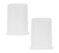 HANABASS Ensemble de 2 Ventouses Transparentes en Silicone Alimentaire pour Massage Doux des Garçon et Filles, Aspiration Réglable, Mini Kit Portable pour Relaxation Musculaire