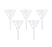 HANABASS Entonnoir Triangulaire en Verre Blanc 5pcs Léger et Réutilisable pour Chimie Analytique et Expériences en Laboratoire