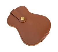 HANABASS Étui Médiators Guitare PU Vintage Robuste et Compact Protection Anti-Rayures Accessoires Guitare Ukulélé Rangement Pratique Portable