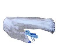 HANABASS Filet de Pêche sans Boucle en Monofilament Nylon, Maille Fine | Lancer à Main, Haute Résistance, pour Pêche du Bord, Appâts Vivants et Crevettes