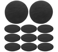 HANABASS Film de Papier Étanche Noir Rond pour Gobelet Jetable, 100 Pièces, Protection Anti-fuite pour Emballage Boissons à Emporter