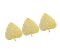 HANABASS Filtre à Thé Facile à Utiliser et Transporter 3pcs en Acier Inoxydable 304 Forme Feuille de Bodhi Passoire à Thé pour Maison et Bureau