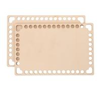 HANABASS Fond de panier tressé en bois beige, kit 2 pièces, base de sac à tricot pour bricolage, accessoire de rechange pour sac à main et sac à épaule