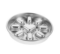 HANABASS Gamelle Anti-Glouton en Acier Inoxydable Base Antidérapante Mangeoire Lente Ronde pour Chiens et Chats Bol Métal Solide pour Alimentation Contrôlée et Hygiène Bucco-Dentaire