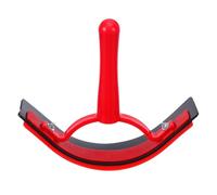 HANABASS Grattoir à Sueur en Plastique Antidérapant pour Chevaux, Outil de Soin Équestre Léger Lame Large, Racleur D’écurie Rouge pour Évacuation D’eau et Toilettage, Accessoire Nettoyage