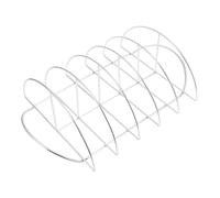 HANABASS Grille De Cuisson Barbecue en Acier Inoxydable Support à Steak Robuste Semi-Circulaire pour Maison Extérieur Circulation D’air Optimale Cuisson Uniforme Acier Inoxydable