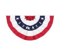 HANABASS Guirlande Fanion en Polyester à Thème Jour de L'indépendance, Décoration Patriotique pour Jardin Éventail Pliant pour Fête Extérieure