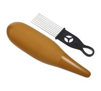 HANABASS Guiro Plastique Poisson Forme Instrument Percussion pour Garçon Fille Éveil Musical Sûr et Pratique Set Complet avec Grattoir pour Débutants