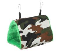 HANABASS Hamac Suspendu pour Oiseaux Respirant Peluche pour Perruches Et Perroquets Lit De Sommeil Confortable pour Cage Camouflage
