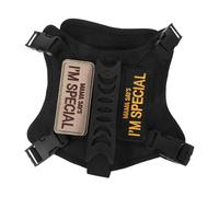 HANABASS Harnais pour Chat Tactique Réglable avec Laisse Gilet Rembourré Anti-évasion pour Entraînement et Promenade Sécurisée des Chats et Petits Chiens Noir