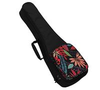 HANABASS Housse de Transport Rembourrée pour Ukulélé 23/24 Pouces Doubles Bretelles Paquet en Nylon Épais Poche Avant pour Accessoires Paquet de Concert Pratique et Confortable