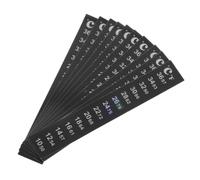 HANABASS Indicateur 10 Pièces Aquarium Terrarium Température et Liquide Thermomètre à Bandelette à Autocollant Changeant, Adhésif Pet Noir pour Surveillance Précise de 50 97 °f
