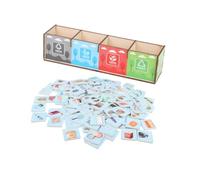 HANABASS Jeu Éducatif des Déchets pour Garçon Fille Apprentissage Progressif Recyclage Cadeau Anniversaire ou Noël Activité Ludique pour Garçons et Filles