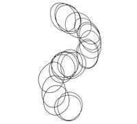 HANABASS Joint D'étanchéité Montre 0,6 Mm Silicone Fin, Kit 200 Pièces, Accessoires Réparation Montres, Anneaux Étanches Arrière, Barrière Étanche Pluie et Activités Quotidiennes