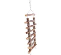 HANABASS Jouet à mâcher Naturel en Bois pour Hamster et cobaye, Double rangée Longue Barre, friandise pour molaires, Accessoire pour Cage, en-Cas réconfortant pour Petits Animaux