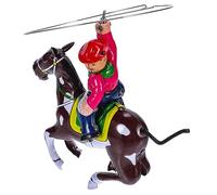 HANABASS Jouet Mécanique Vintage en Fer-Blanc pour Garçon et Filles Décoration de Cow-Boy Petit Modèle à Remonter Jouet pour Fête comme 1 Pièce