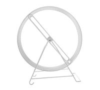 HANABASS Jouet Roue D’Exercice Silencieuse pour Hamster Et Écureuil en Fer Blanc 32 Cm, Petite Taille pour Petits Rongeurs, Accessoire Fitness pour Hérisson Et Gerbille en Intérieur