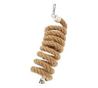 HANABASS Jouets pour Perroquets Corde à Oiseaux Suspendue 2 Mètres Coton Solide Support pour Perroquet Accessoires pour Oiseaux Cage Jeu d'escalade