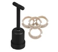 HANABASS Kit D'adaptateurs pour Support D'abat-jour G9 en Plastique Noir, Anneaux de Retenue Faciles à Remplacer pour Lampes à Domicile et Bureau