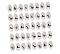 HANABASS Kit de 50 Œufs de Dinosaures Artificiels Jouets Éducatifs pour Garçon et Filles Décoration Micro-Paysage Modèle Réaliste Activités de Fouille Jouets de Dinosaure