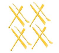 HANABASS Kit de Poterie 12pcs en Plastique Jaune, Outils de Sculpture Faciles à Ranger et Sûrs pour Projets D'art en Pâte à Modeler et Loisirs Créatifs