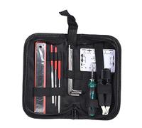 HANABASS Kit Doutils de Réparation Guitare pour Entretien Nettoyage et Maintenance Accessoires pour Instruments à Cordes Mallette Portable Organisée