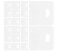 HANABASS Languettes de Réparation pour Stores à Bandes Verticales en Pom Blanc Auto-adhésives, Faciles à Utiliser, Pack de 20 Pièces pour Réparation de Stores Verticaux