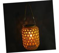 HANABASS Lanternes Solaires Vintage Étanches à Suspendre Éclairage Tissé pour Jardin Terrasse Patio et Décoration Extérieure sans Fil Écoénergétique