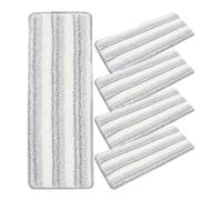 HANABASS Lingettes de Nettoyage Réutilisables Haute Absorption 5 Pièces en Microfibre et Facile à Nettoyer pour Balai à Franges Adaptées aux Sols Carrelés pour Tâches Quotidiennes
