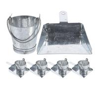 HANABASS Lot de 10 Accessoires Décoratifs Miniatures en Fer Galvanisé Seaux et Pelles pour Maison de Poupée Ornements de Jardin Miniatures Créative pour Bricolage et Collection