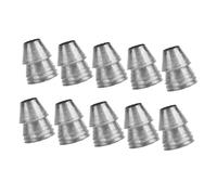 HANABASS Lot de 10 Cales Circulaires pour Fendage Fixation Poignée en Métal Remplacement De Cale Marteau Armature Accessoires en Acier Manche De Fer