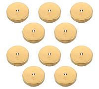 HANABASS Lot de 10 Couvre-boutons en Laiton Doré pour Vêtements Habillés, Mécanisme à Clapet, Surface Unie, Accessoires Décoratifs Raffinés pour Mariages et Présents