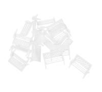 HANABASS Lot de 15 Chaises De Parc Lampadaire Meubles De Maison De Poupée Mini Banc Décoration De Noël Meubles De Maison De Poupée Meubles De Décoration pour Maison De Poupée