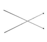HANABASS Lot de 2 Barres de Foot 6 MM Diamètre X 385 CM Embouts Accessoires pour Tables de Jeux de Bureau Compatibles Adolescents et Adultes Pièces de Rechange Sûres et Solide pour