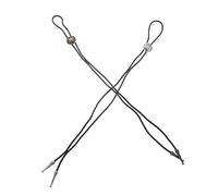 HANABASS Lot de 2 Cravates Bolo Western en Cuir PU Ajustables Collier Cowboy Vintage Étoile en Métal Bronze et Argenté Accessoire Mode Rétro pour Homme et Femme Style Western Punk pour