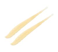 HANABASS Lot de 2 Cuillères Auriculaires Souples pour Adultes Embouts Sécurisés en Silicone Doux Outil Portable de Nettoyage des Oreilles et Élimination du Cérumen Voyage et Usage