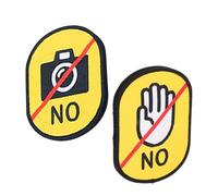 HANABASS Lot De 2 Étiquettes D'Avertissement pour Laisse De Chien Logo Social Fournitures pour Animaux De Compagnie Ne Patcher Manchon De Laisse pour Chien Nerveux Ne