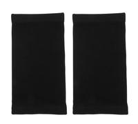 HANABASS Lot de 2 Manchons de Cheville Noirs en Tissu Élastique Chaud, Protection Orthopédique Légère et Confortable, Attelle de Cheville Antidérapante pour Sport et Maintien le Froid