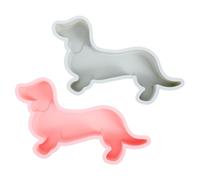 HANABASS Lot de 2 Moules Silicone de Chien pour Chocolat et Bonbons, Moules Antiadhésifs Légers et Sûrs, Cuisine Fête des Garçon et Filles